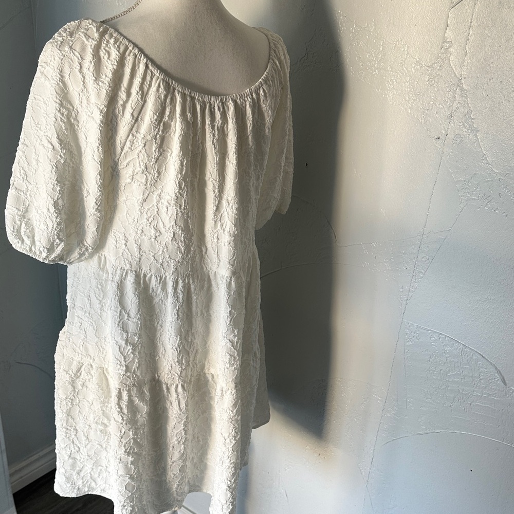 Moon River White Lace Mini Dress - Picture 5 of 10